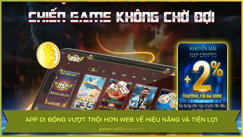 App di động vượt trội hơn web về hiệu năng và tiện lợi
