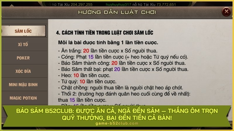 Báo Sâm B52Club: Được ăn cả, ngã đền sâm — Thắng ôm trọn quỹ thưởng, bại đền tiền cả bàn!